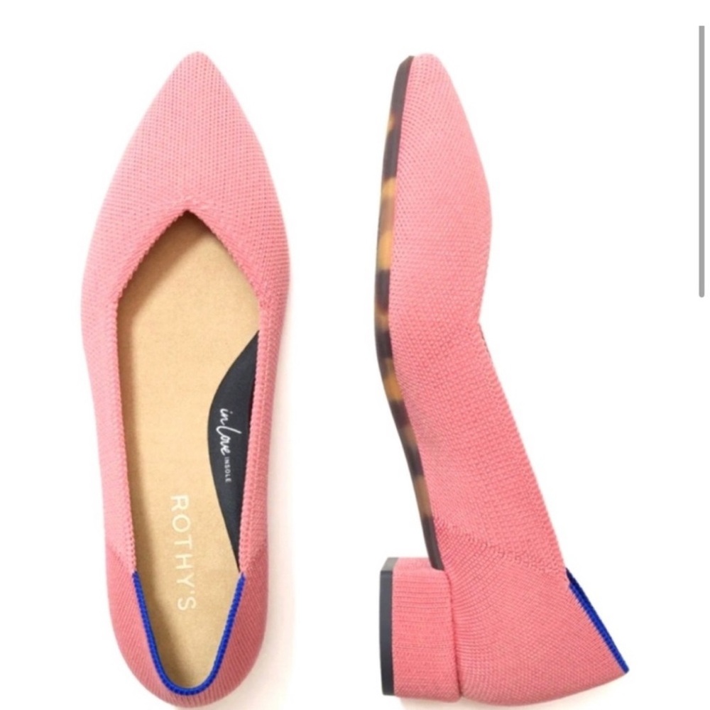 Rothy's The High Point Tulips Flats with Blue Accents size 8.5